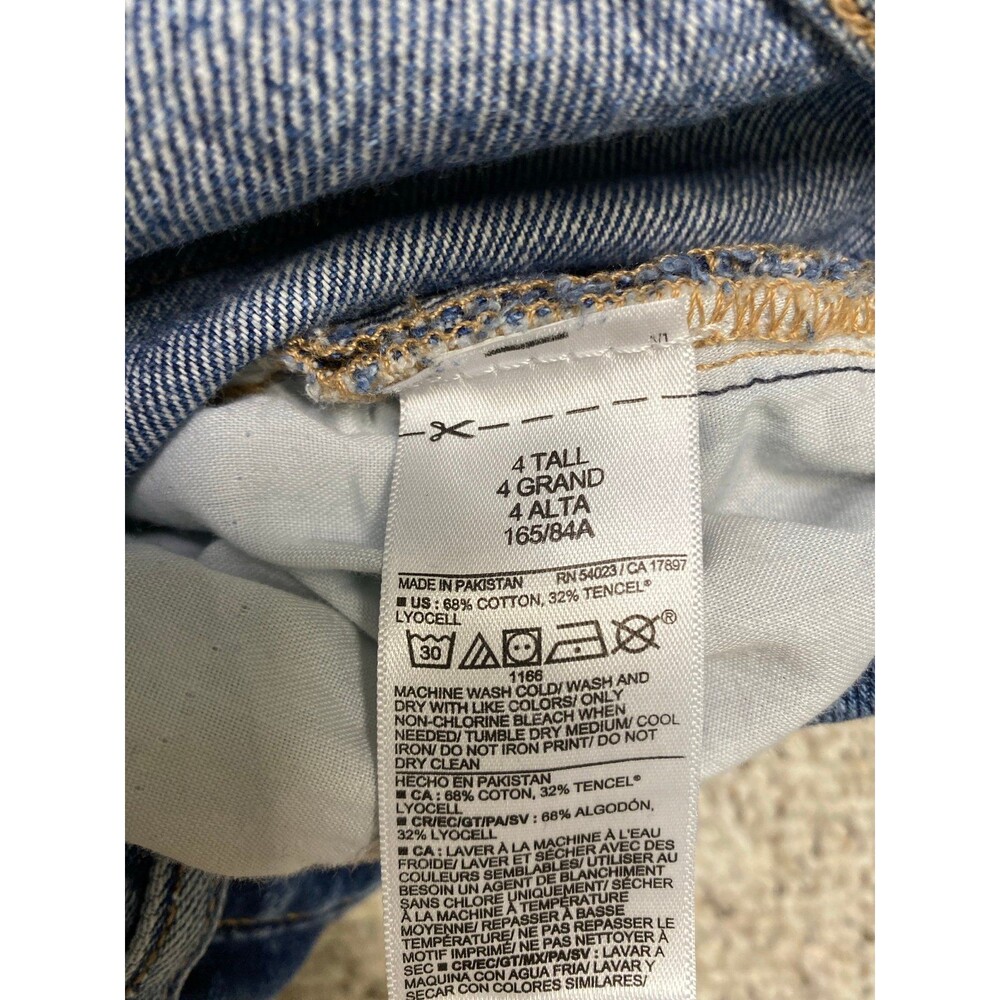 Old Navy Low Rise Baggy Wide Leg Drapey Denim Size 4 Tall Jeans - Picture 8 of 8